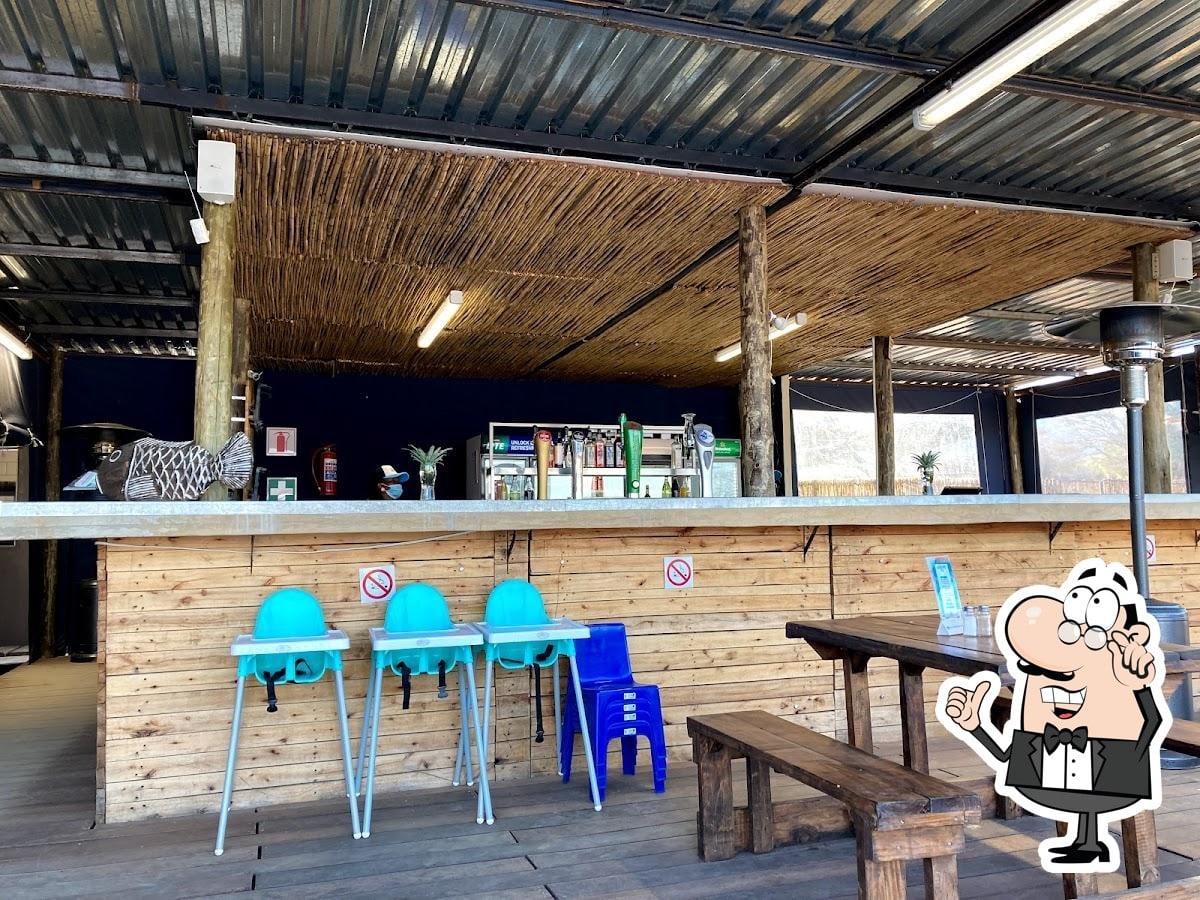The Beach Bar dam-side interior